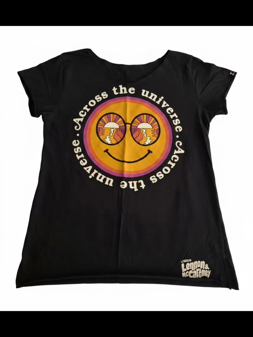 Zumba WEAR Across The Universe Lennon & McCartney Graphic Shirt SMALL